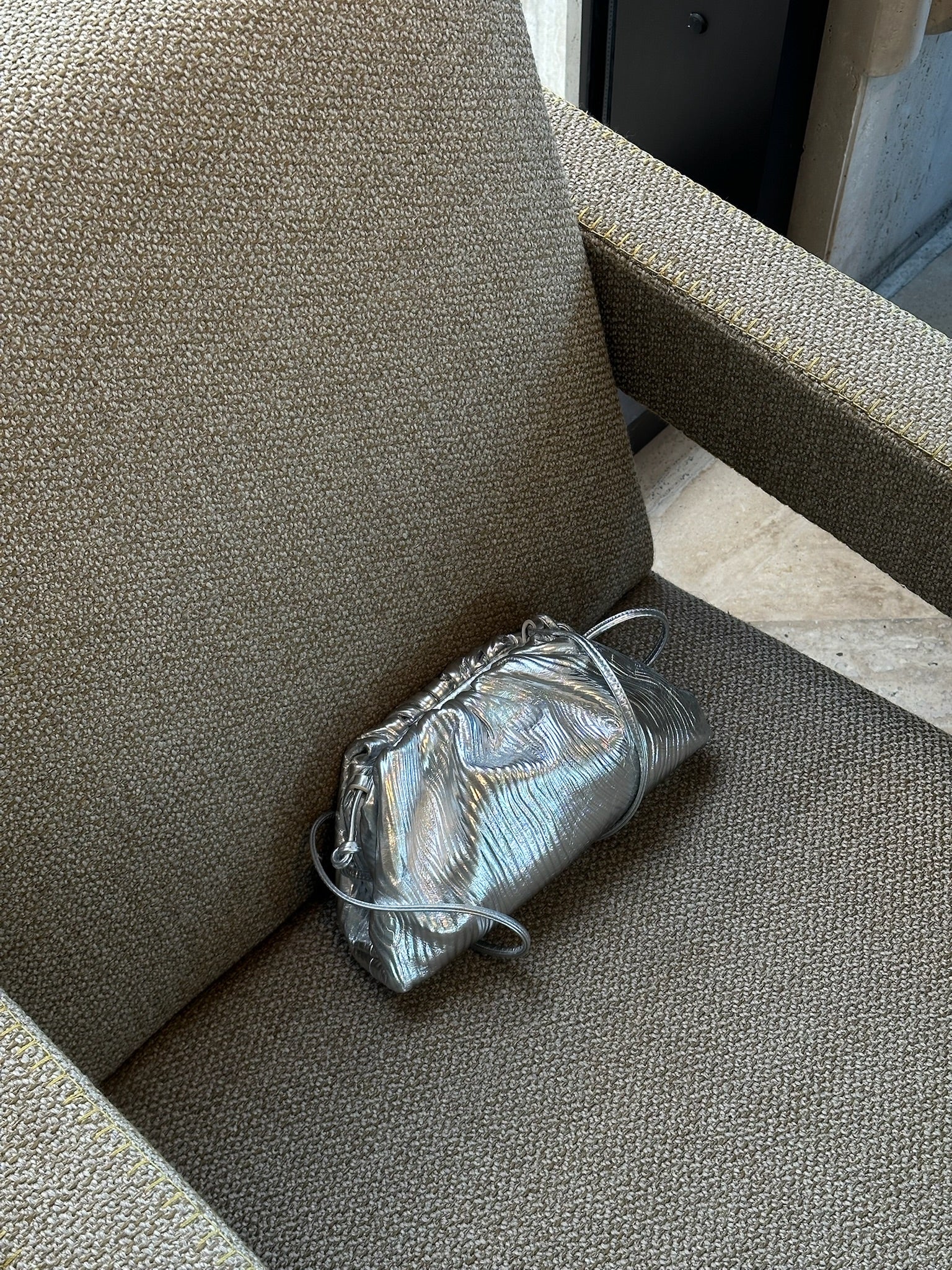 Bottega Silver Pouch