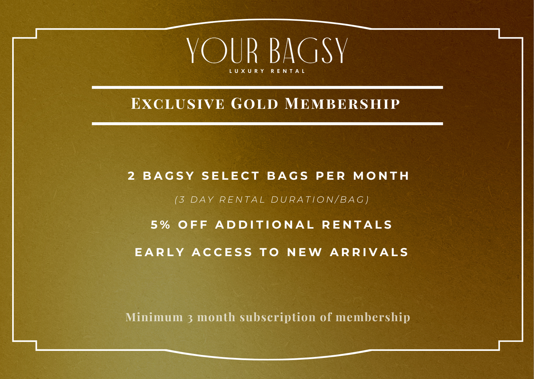 Gold Membership