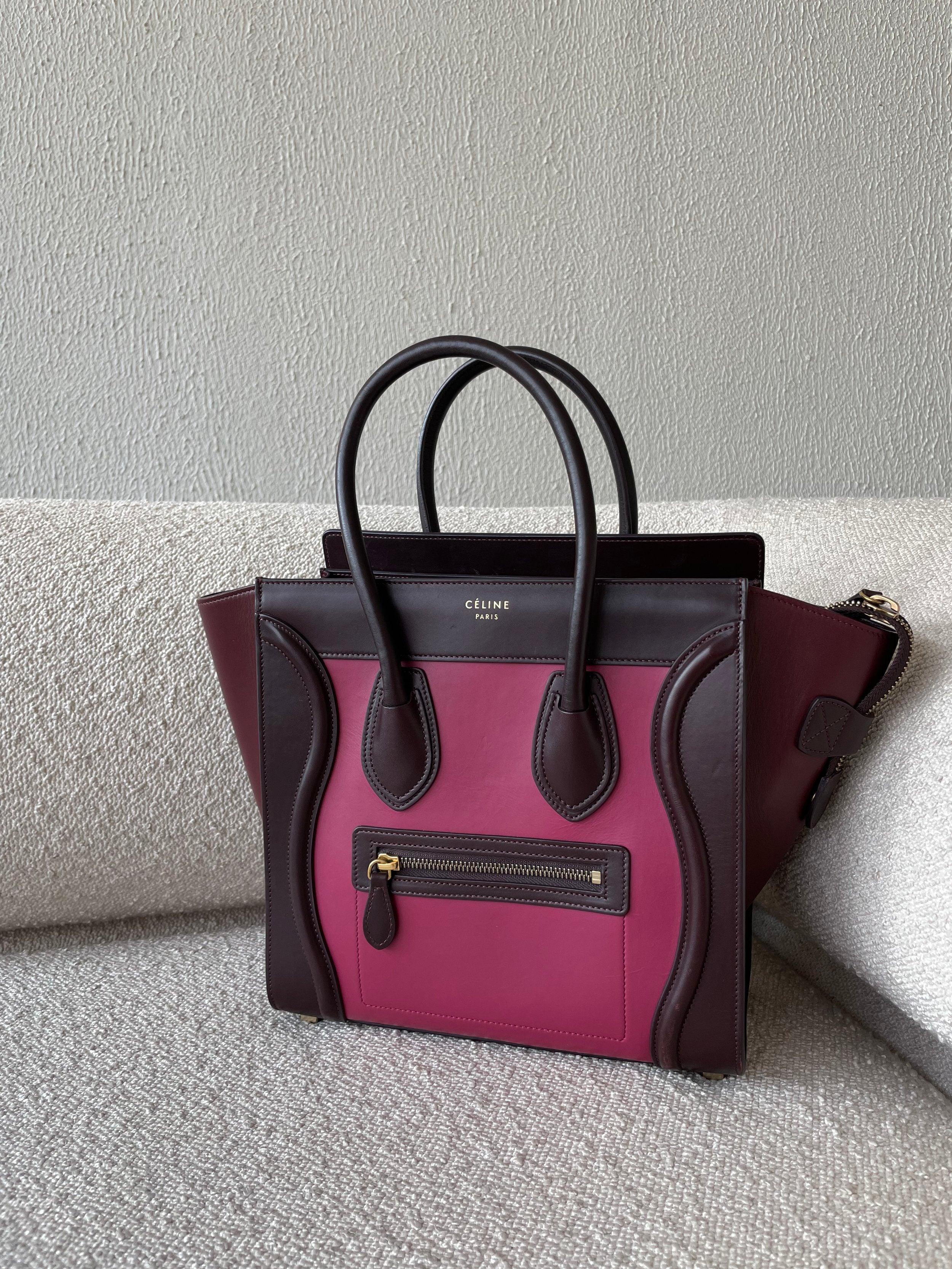 Celine nano clearance burgundy