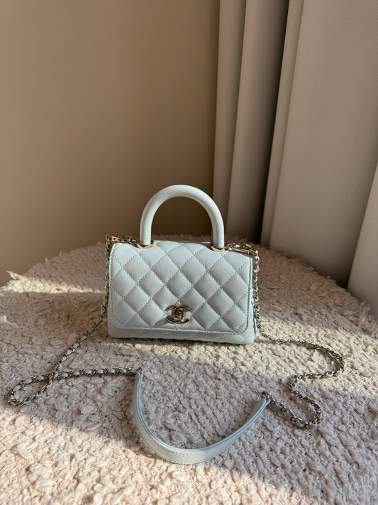 Chanel Coco Mini Blue Bag