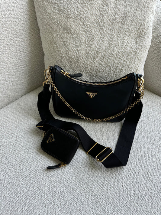 Prada Saffiano Re-edition black Bag